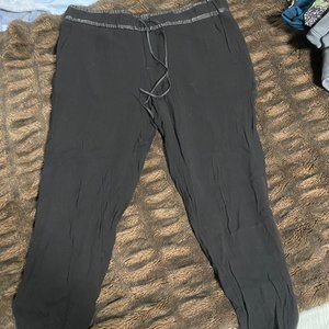 Helmut Lang leather band pants with zipper sides (size 2)
